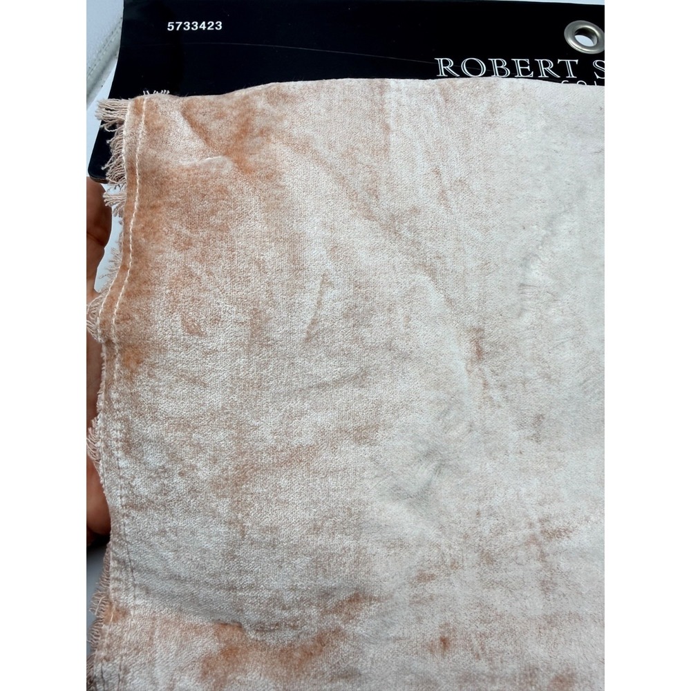 NEW Robert Stanley Home Stonewashed Velvet Table Runner Pink 14x72 - Picture 2 of 8